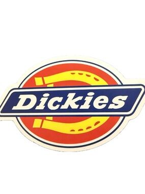 Dickies Logo Sticker Workwear Skate Streetwear Brand Decal Red Blue Graphic